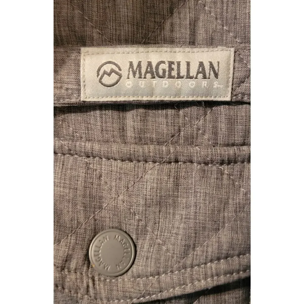 Magellan Outdoors Mens 2XL Quilted Shirt Jacket  Grey